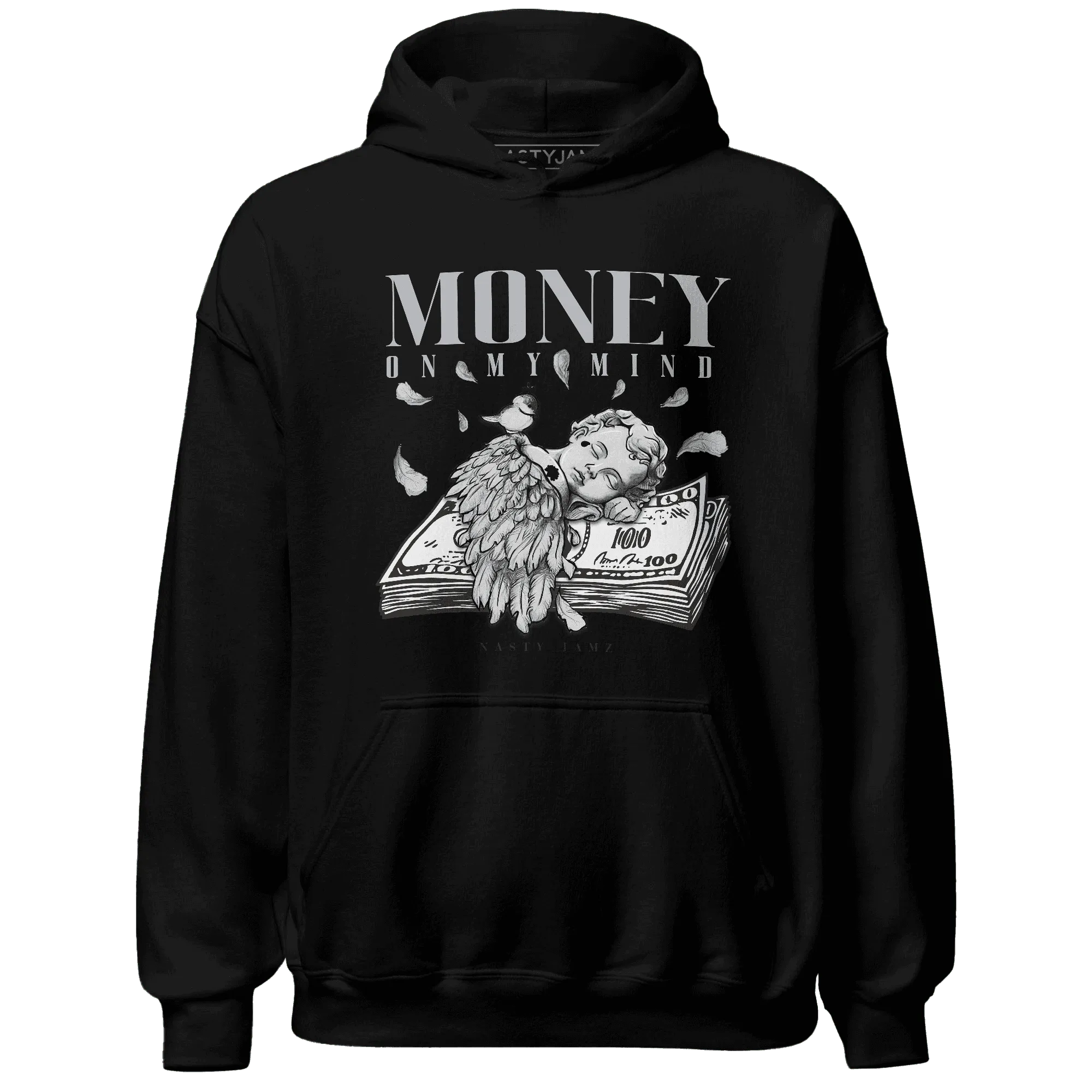 Wolf-Grey-12s-NastyJamz-Hoodie-Match-Money-On-My-Mind-Angel