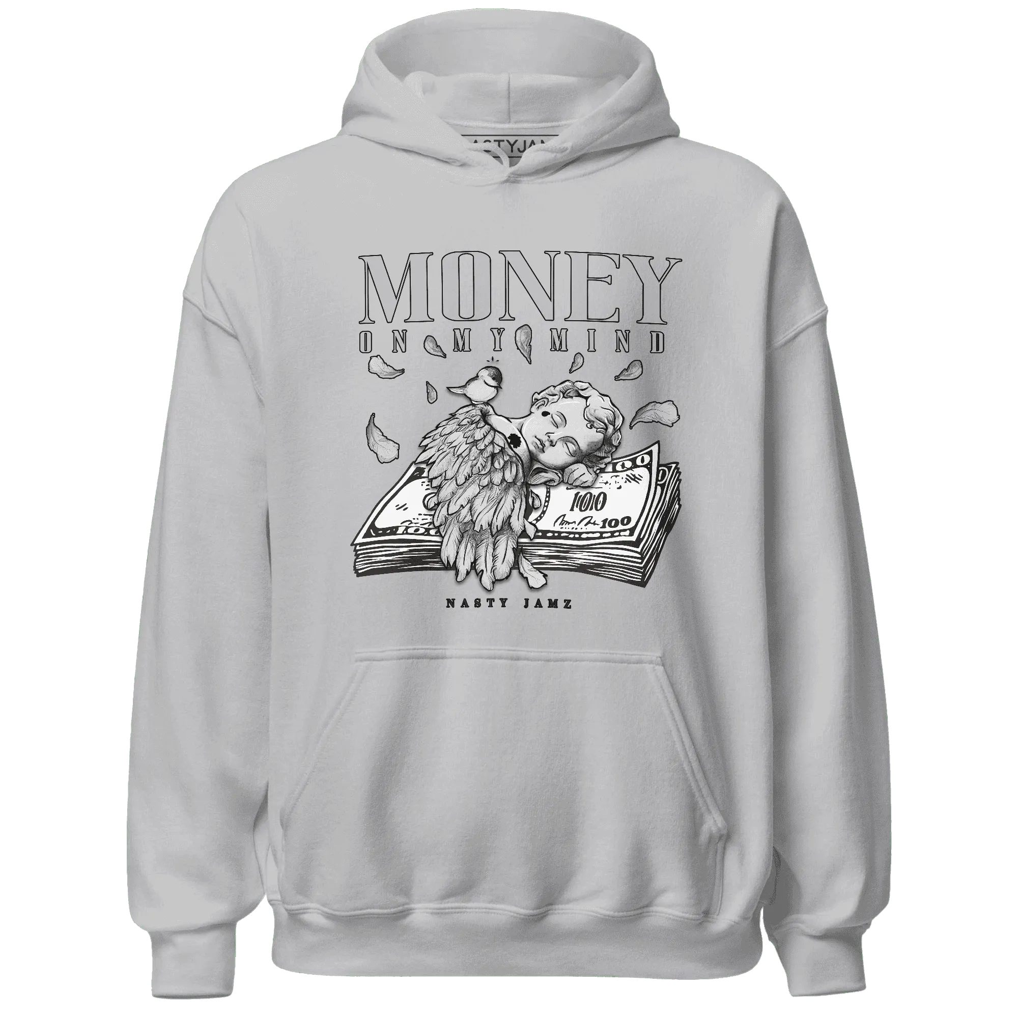 Wolf-Grey-12s-NastyJamz-Hoodie-Match-Money-On-My-Mind-Angel