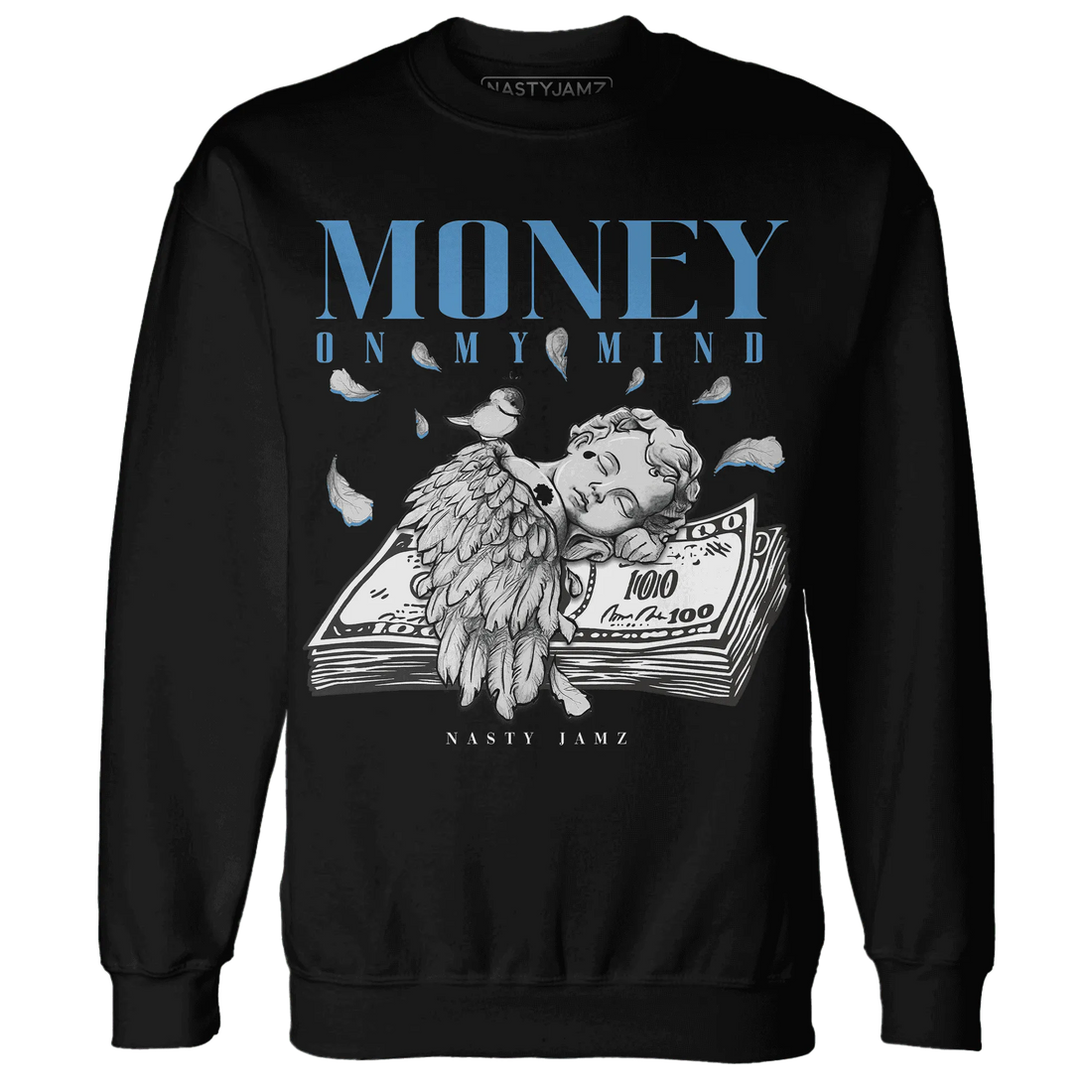Carolina-Blue-Univercitii-17s-NastyJamz-Sweatshirt-Match-Money-On-My-Mind-Angel