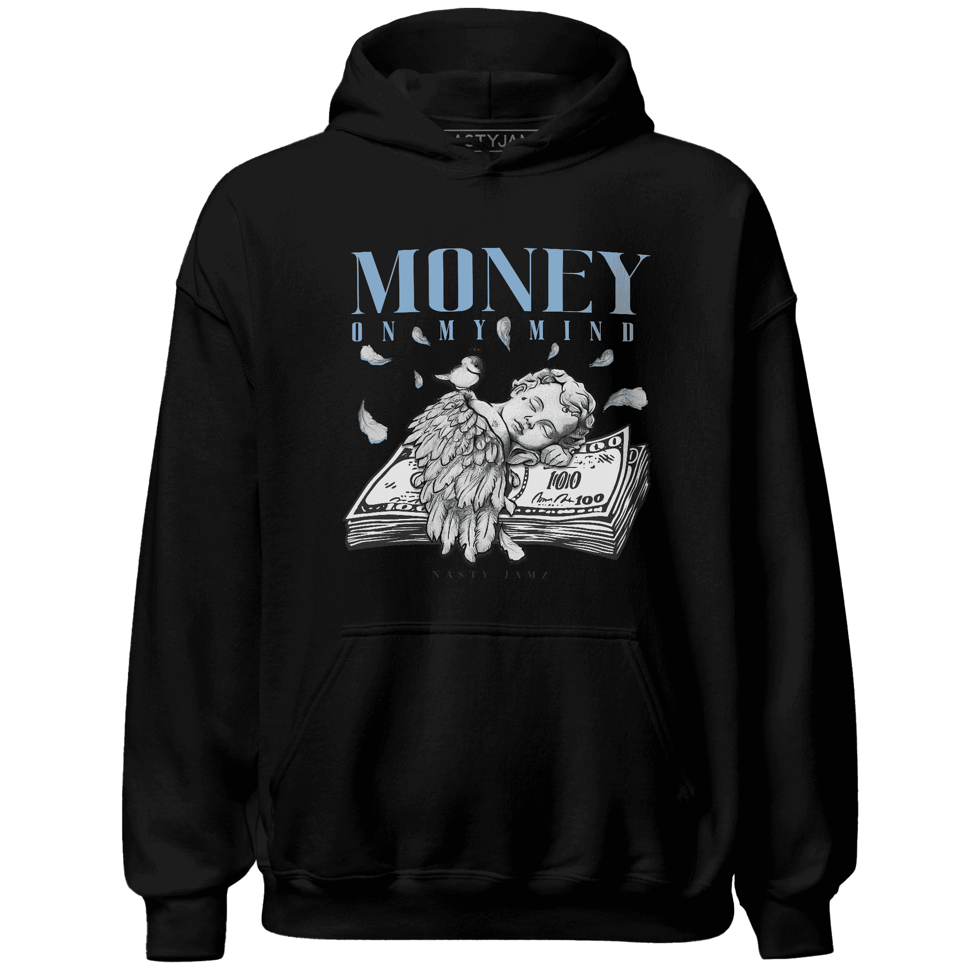 First In Flight 1s Hoodie Match Money On My Mind Angel - NastyJamz