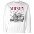High 85 Metallic Burgundy 1s Sweatshirt Match Money On My Mind Angel - NastyJamz