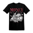 High 85 Metallic Burgundy 1s T Shirt Match Money On My Mind Angel - NastyJamz