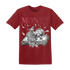 High 85 Metallic Burgundy 1s T Shirt Match Money On My Mind Angel - NastyJamz