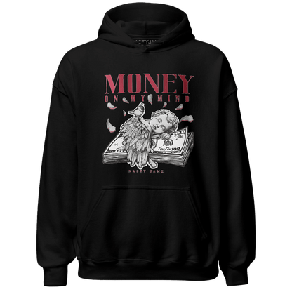 High 85 Metallic Burgundy 1s Hoodie Match Money On My Mind Angel - NastyJamz