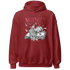 High 85 Metallic Burgundy 1s Hoodie Match Money On My Mind Angel - NastyJamz