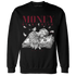 High White Team Red 1s Sweatshirt Match Money On My Mind Angel - NastyJamz