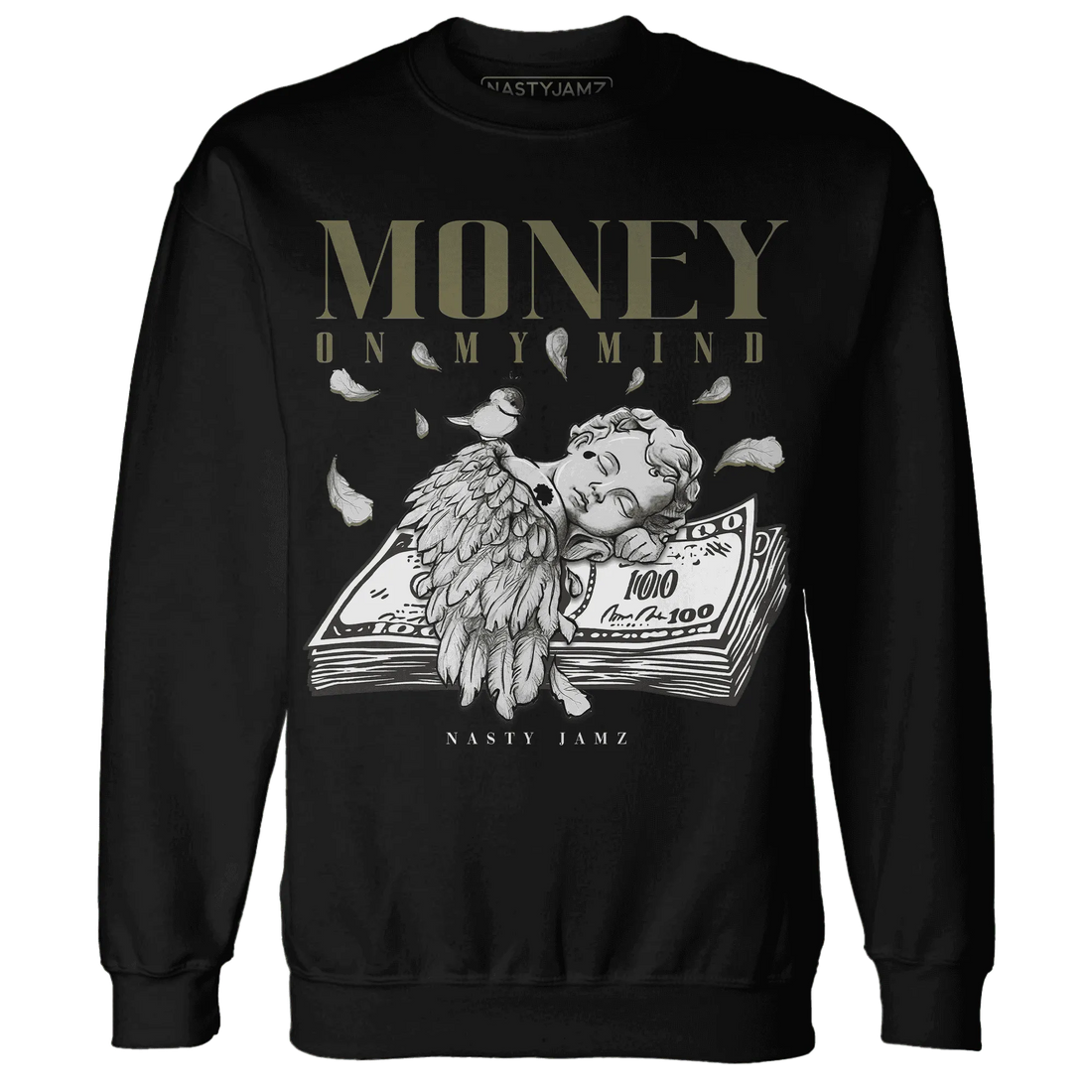 Medium-Olive-1s-NastyJamz-Sweatshirt-Match-Money-On-My-Mind-Angel