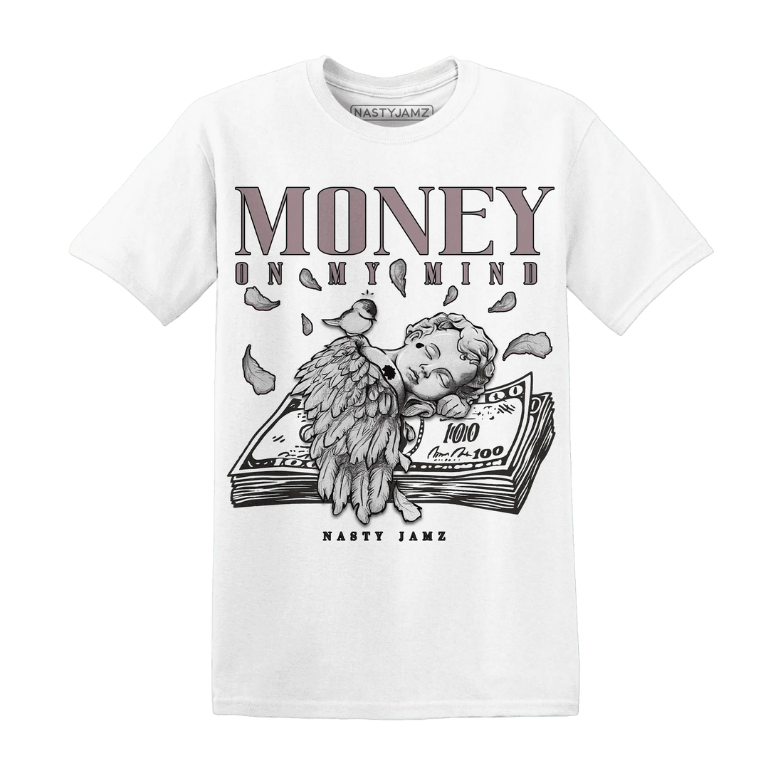 Black-Violet-Ore-3s-NastyJamz-T-Shirt-Match-Money-On-My-Mind-Angel