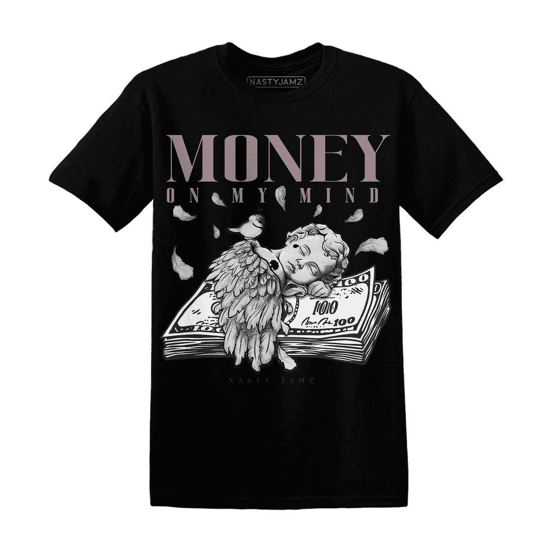 Black-Violet-Ore-3s-NastyJamz-T-Shirt-Match-Money-On-My-Mind-Angel
