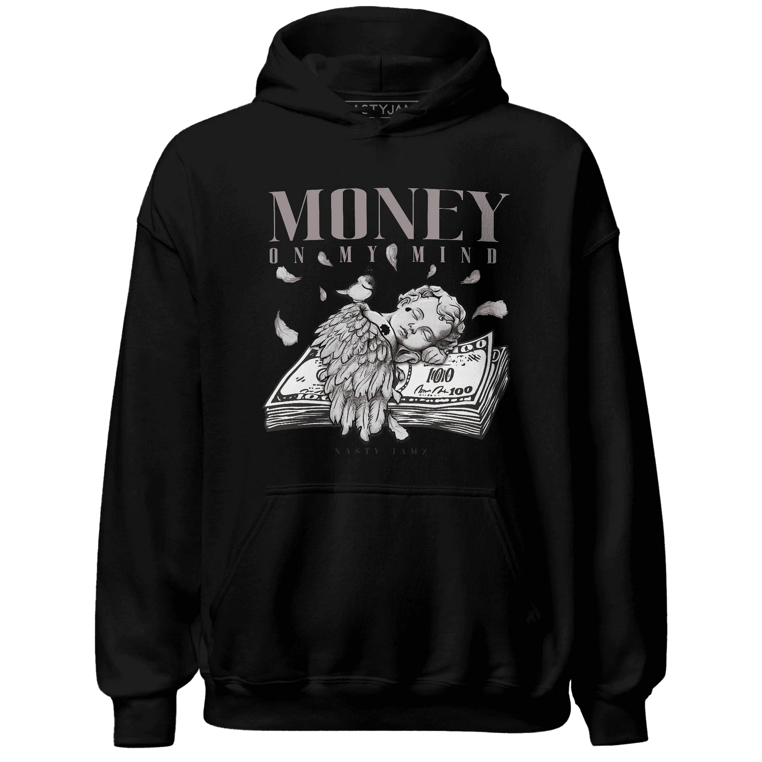 Black-Violet-Ore-3s-NastyJamz-Hoodie-Match-Money-On-My-Mind-Angel