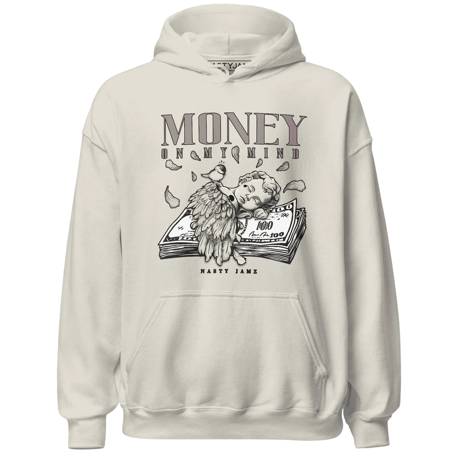 Black-Violet-Ore-3s-NastyJamz-Hoodie-Match-Money-On-My-Mind-Angel