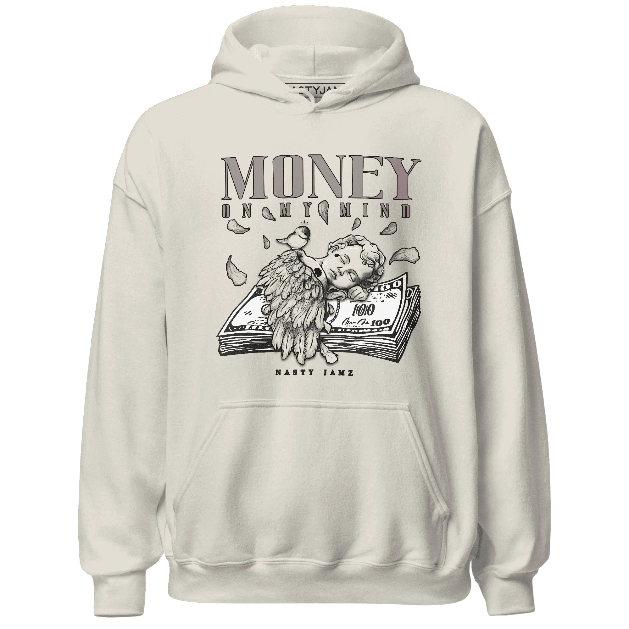 Black-Violet-Ore-3s-NastyJamz-Hoodie-Match-Money-On-My-Mind-Angel