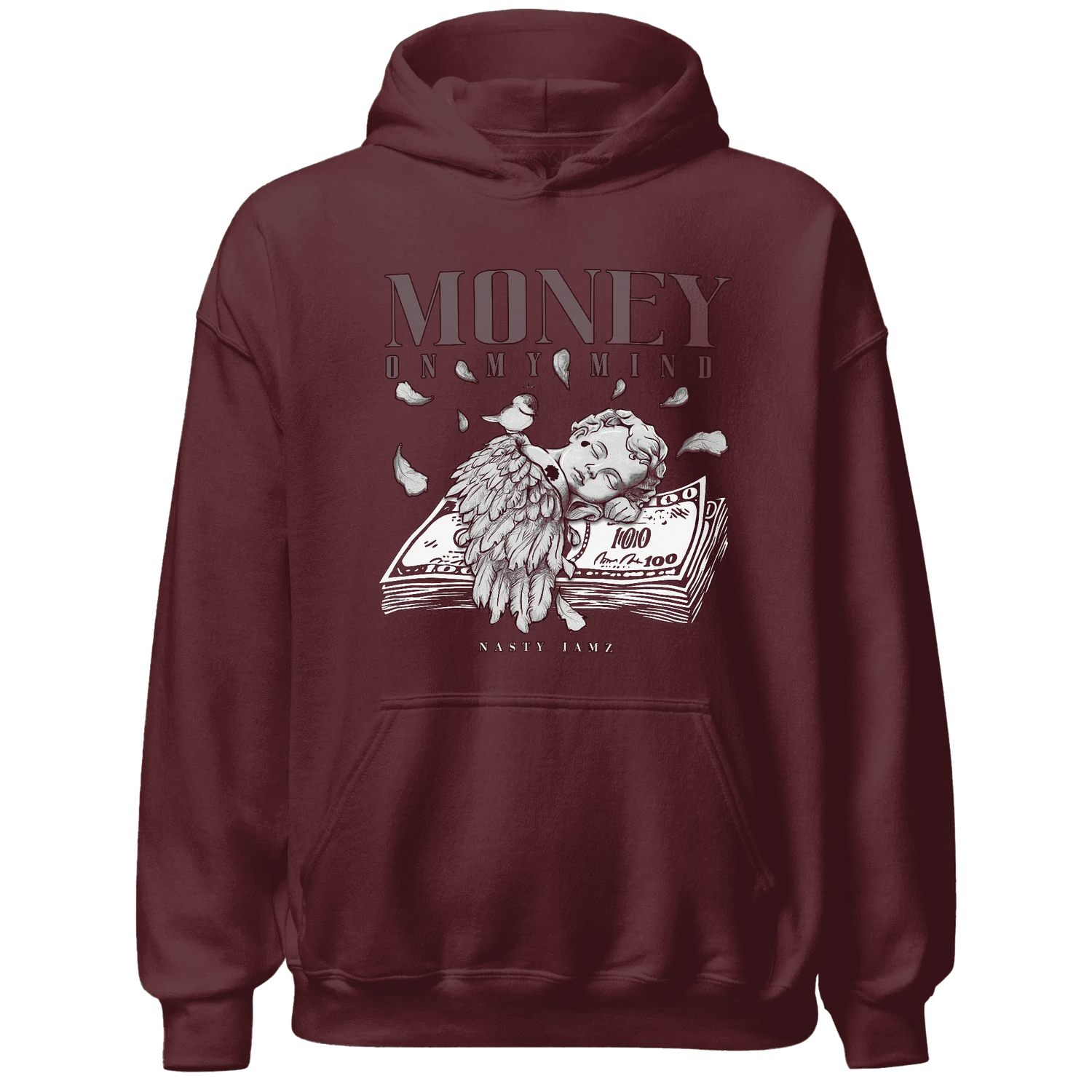 Burgundy-Crush-3s-NastyJamz-Hoodie-Match-Money-On-My-Mind-Angel