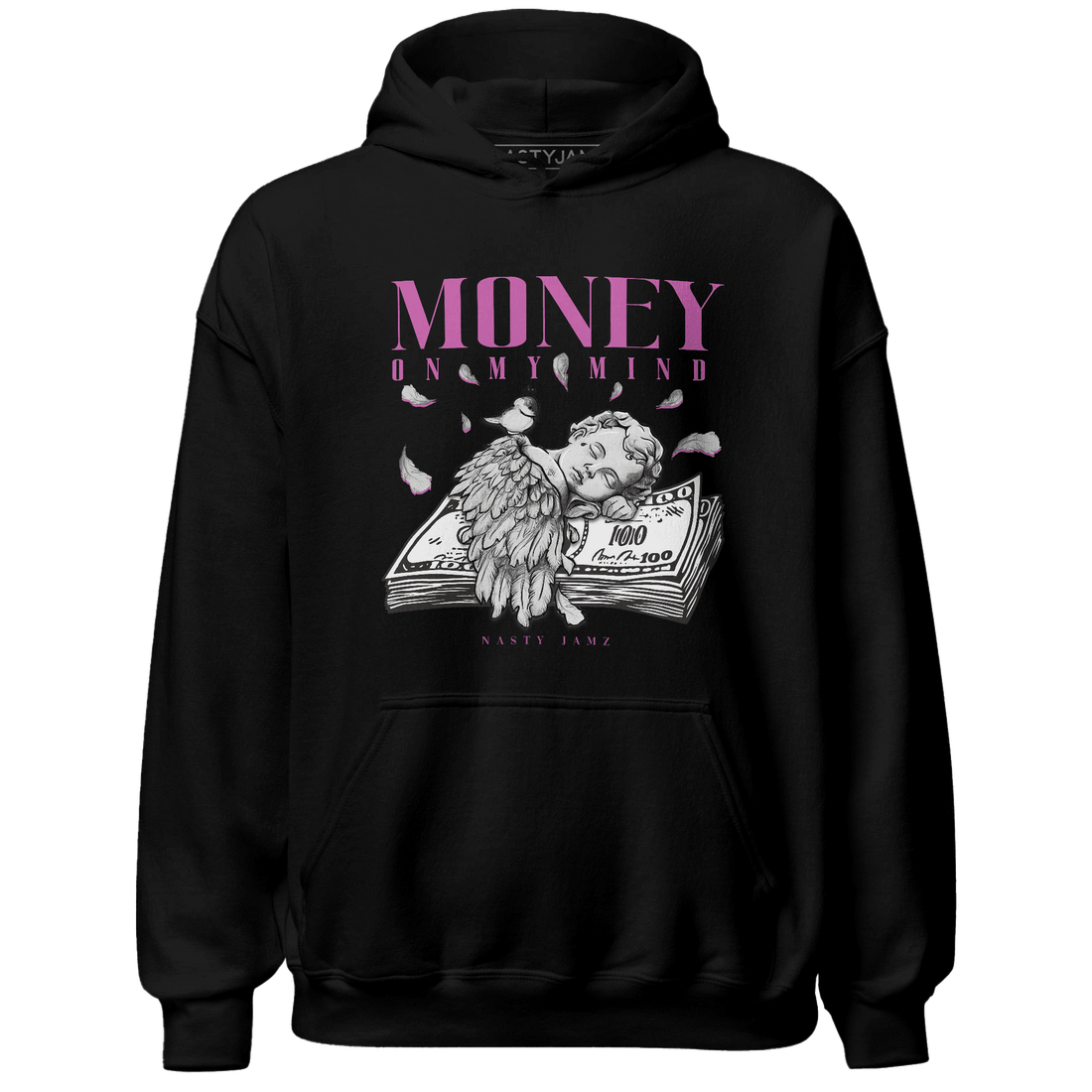 GS Hyper Violet 4s Hoodie Match Money On My Mind Angel - NastyJamz