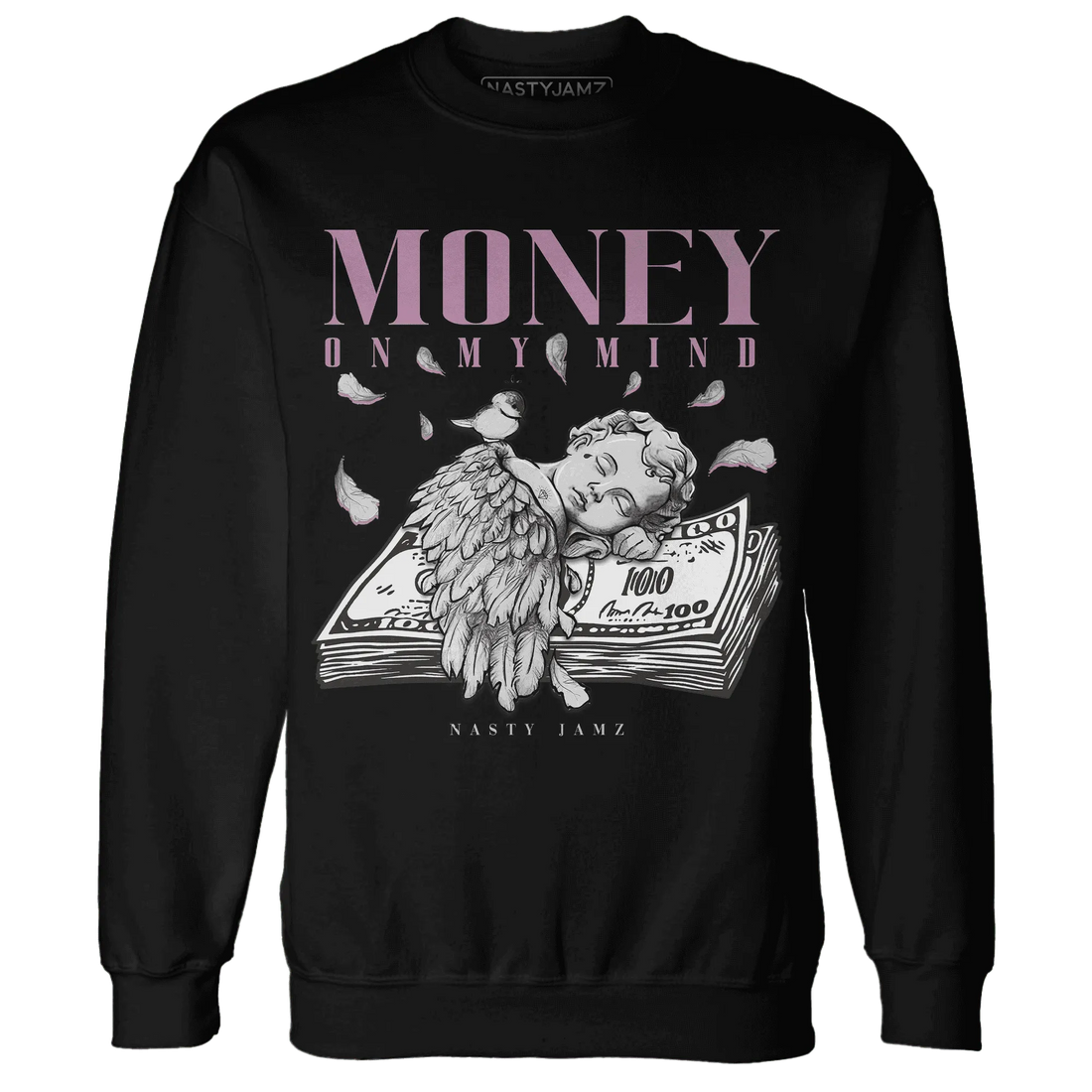Orchid-Neutral-Grey-Black-White-4s-Sweatshirt-Match-Money-On-My-Mind-Angel