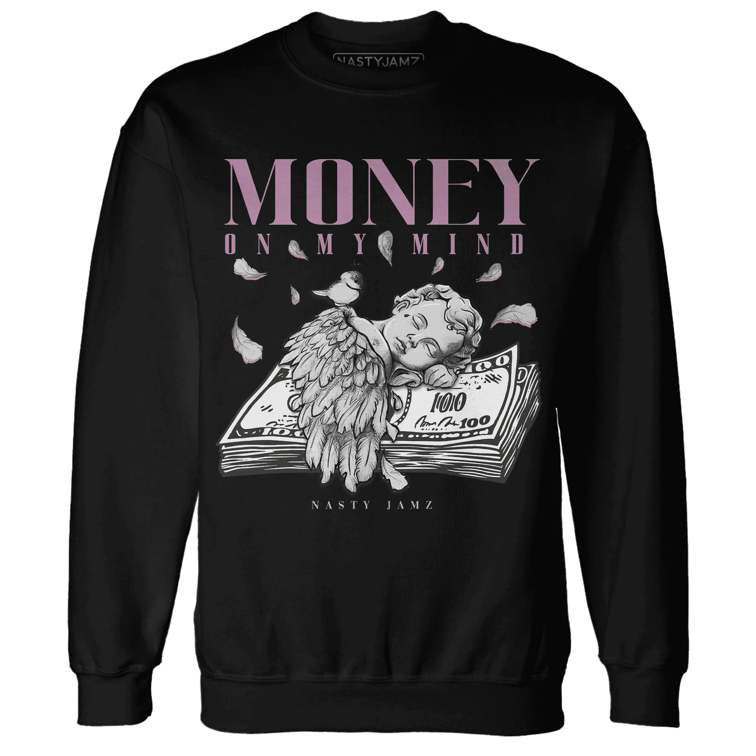 Orchid-Neutral-Grey-Black-White-4s-Sweatshirt-Match-Money-On-My-Mind-Angel