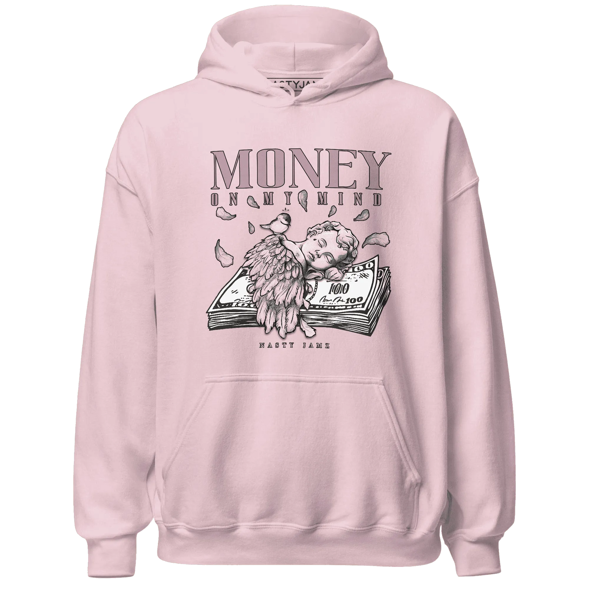 Orchid-Neutral-Grey-Black-White-4s-Hoodie-Match-Money-On-My-Mind-Angel