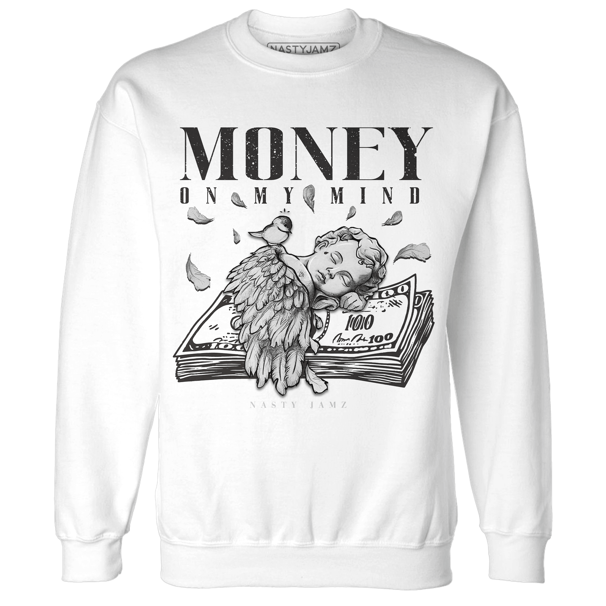 Reverse Oreo 6s Sweatshirt Match Money On My Mind Angel - NastyJamz