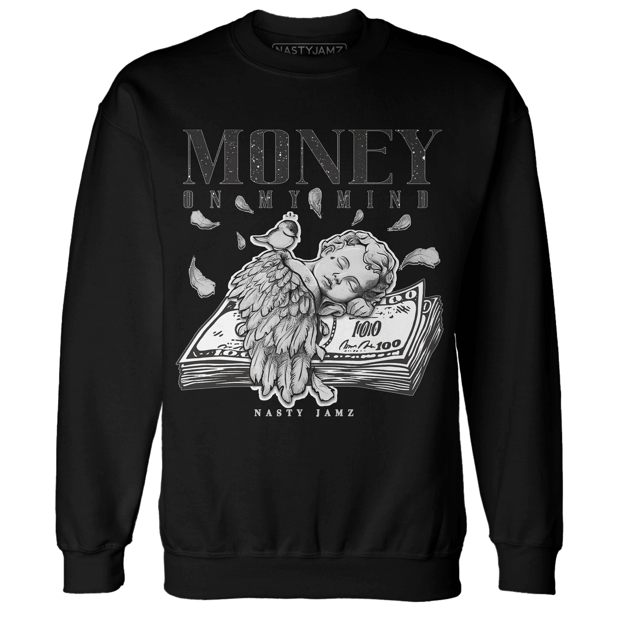Reverse Oreo 6s Sweatshirt Match Money On My Mind Angel - NastyJamz