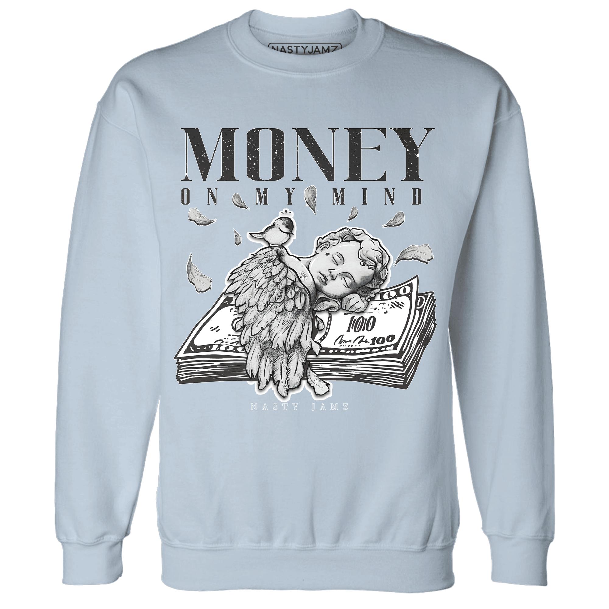 Reverse Oreo 6s Sweatshirt Match Money On My Mind Angel - NastyJamz