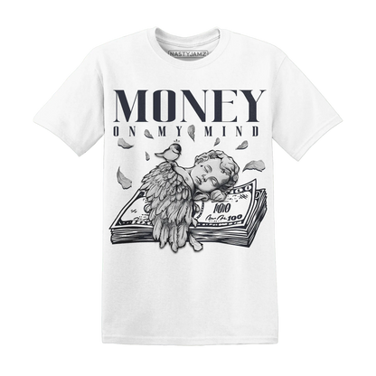 White-Navy-6s-T-Shirt-Match-Money-On-My-Mind-Angel