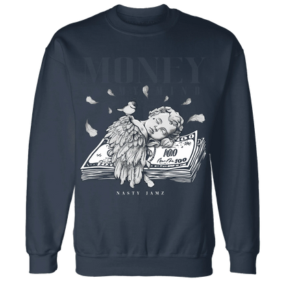 White-Navy-6s-Sweatshirt-Match-Money-On-My-Mind-Angel