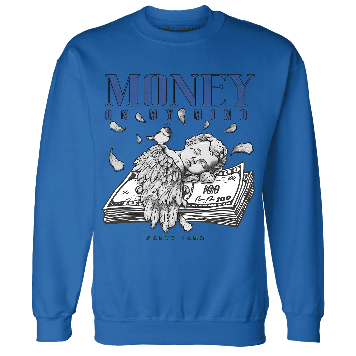 Dunk-Hyper-Royal-Malachite-Sweatshirt-Match-Money-On-My-Mind-Angel