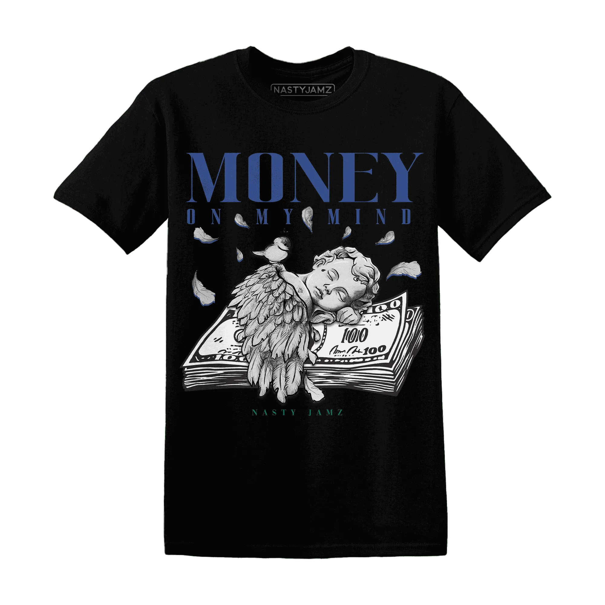 Dunk-Hyper-Royal-Malachite-T-Shirt-Match-Money-On-My-Mind-Angel