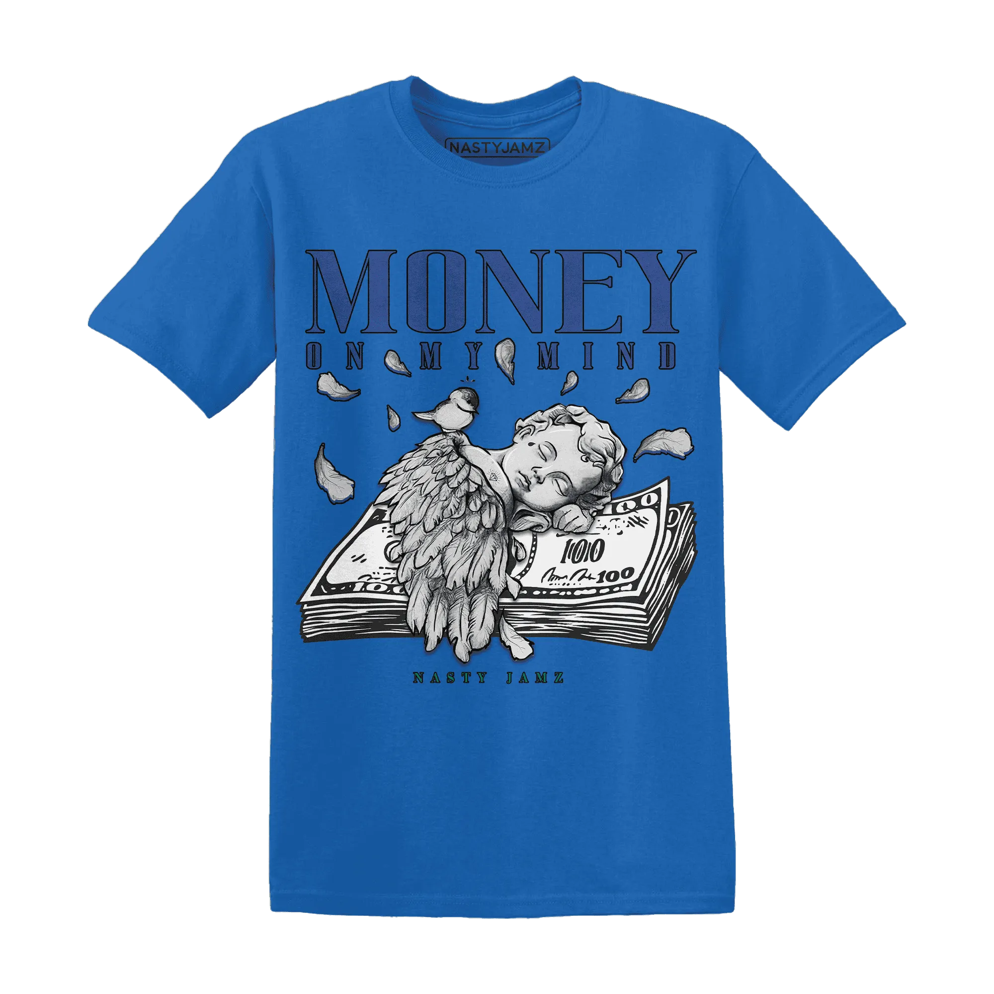 Dunk-Hyper-Royal-Malachite-T-Shirt-Match-Money-On-My-Mind-Angel