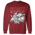 Retro Red Taxi 12s Sweatshirt Match Money On My Mind Angel - NastyJamz