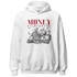 Retro Red Taxi 12s Hoodie Match Money On My Mind Angel - NastyJamz