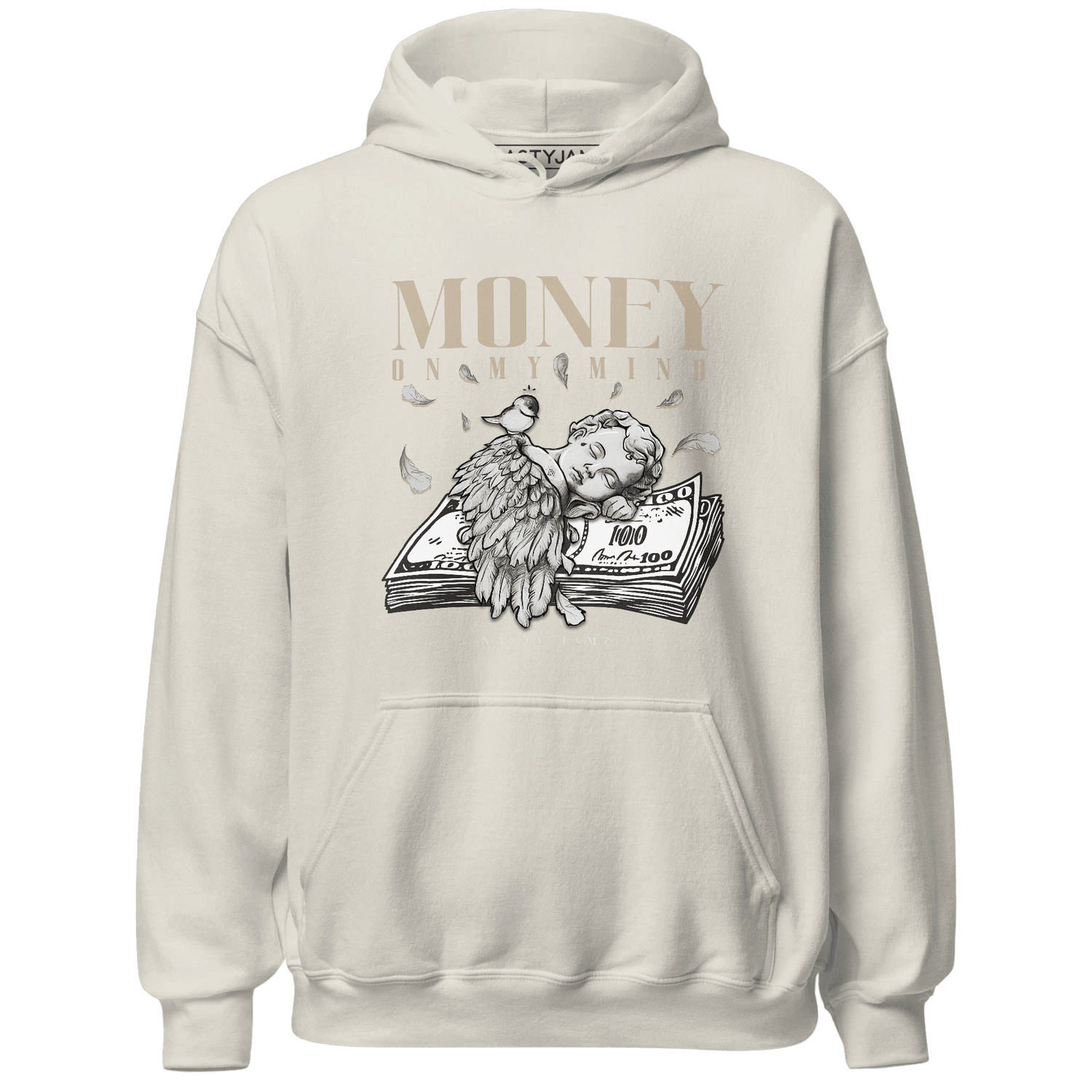 Latte 1s Hoodie Match Money On My Mind Angel - NastyJamz