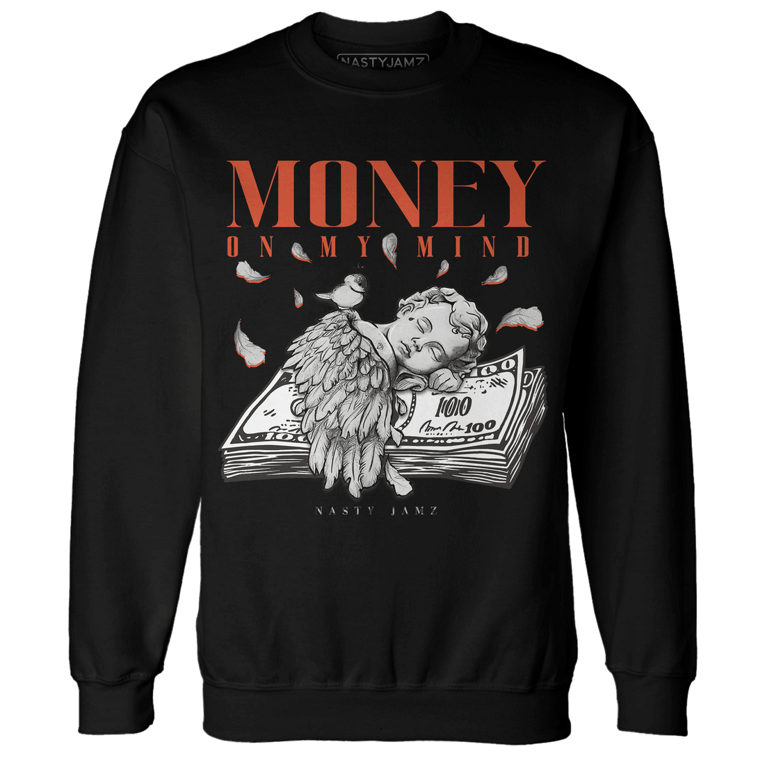 Georgia Peach 3s Sweatshirt Match Money On My Mind Angel - NastyJamz