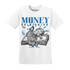 Industrial Blue 4s T Shirt Money On My Mind Angel - NastyJamz
