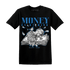 Industrial Blue 4s T Shirt Money On My Mind Angel - NastyJamz