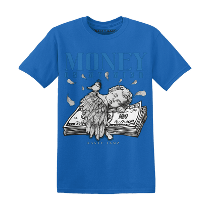 Industrial Blue 4s T Shirt Money On My Mind Angel - NastyJamz