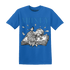 Industrial Blue 4s T Shirt Money On My Mind Angel - NastyJamz