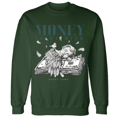 Oxidized Green 4s Sweatshirt Match Money On My Mind Angel - NastyJamz
