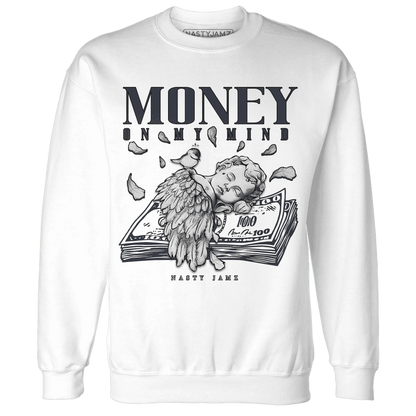 VaporMax-Plus-Midnight-Navy-White-Metallic-Silver-Sweatshirt-Match-Money-On-My-Mind-Angel
