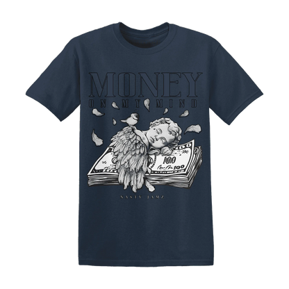 VaporMax-Plus-Midnight-Navy-White-Metallic-Silver-T-Shirt-Match-Money-On-My-Mind-Angel