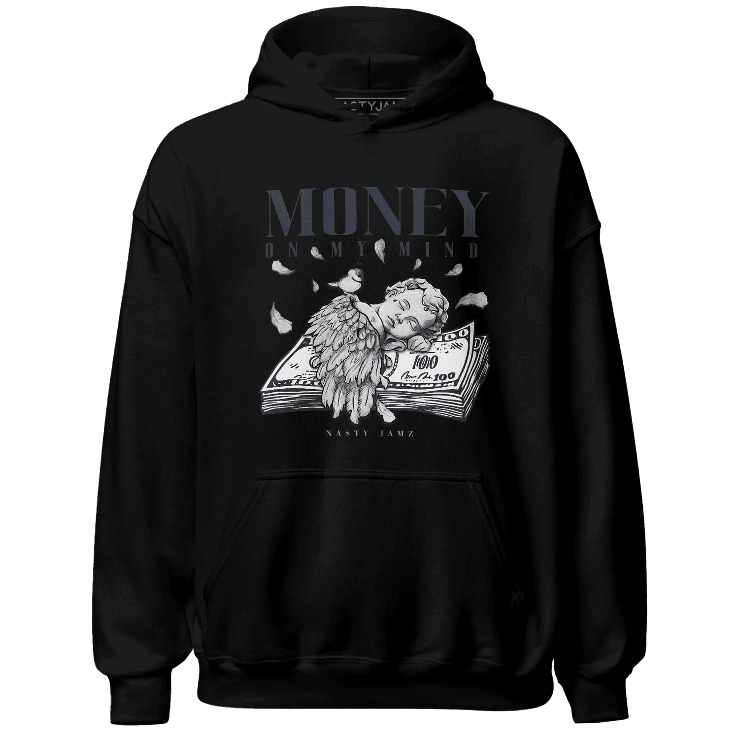 VaporMax-Plus-Midnight-Navy-White-Metallic-Silver-Hoodie-Match-Money-On-My-Mind-Angel