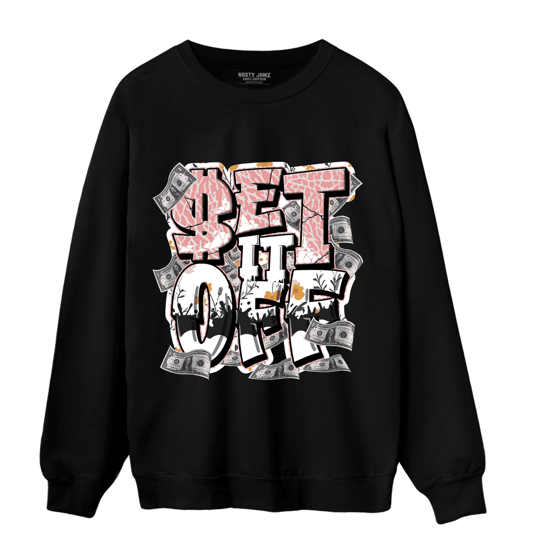 Red Stardust 3s Sweatshirt Match Money Set It Off - NastyJamz