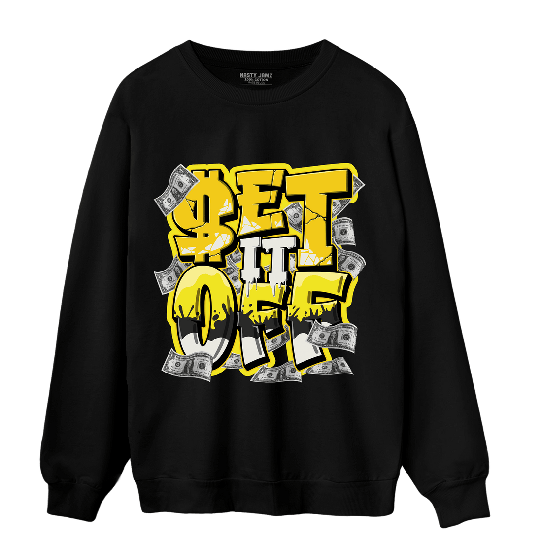 Vivid Sulfur 4s Sweatshirt Match Money Set It Off - NastyJamz