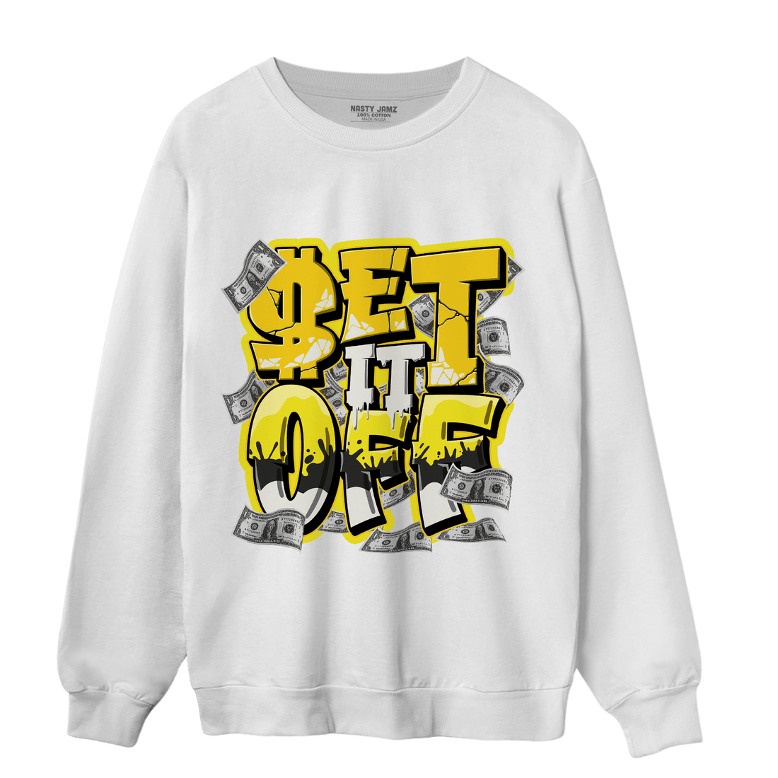 Vivid Sulfur 4s Sweatshirt Match Money Set It Off - NastyJamz