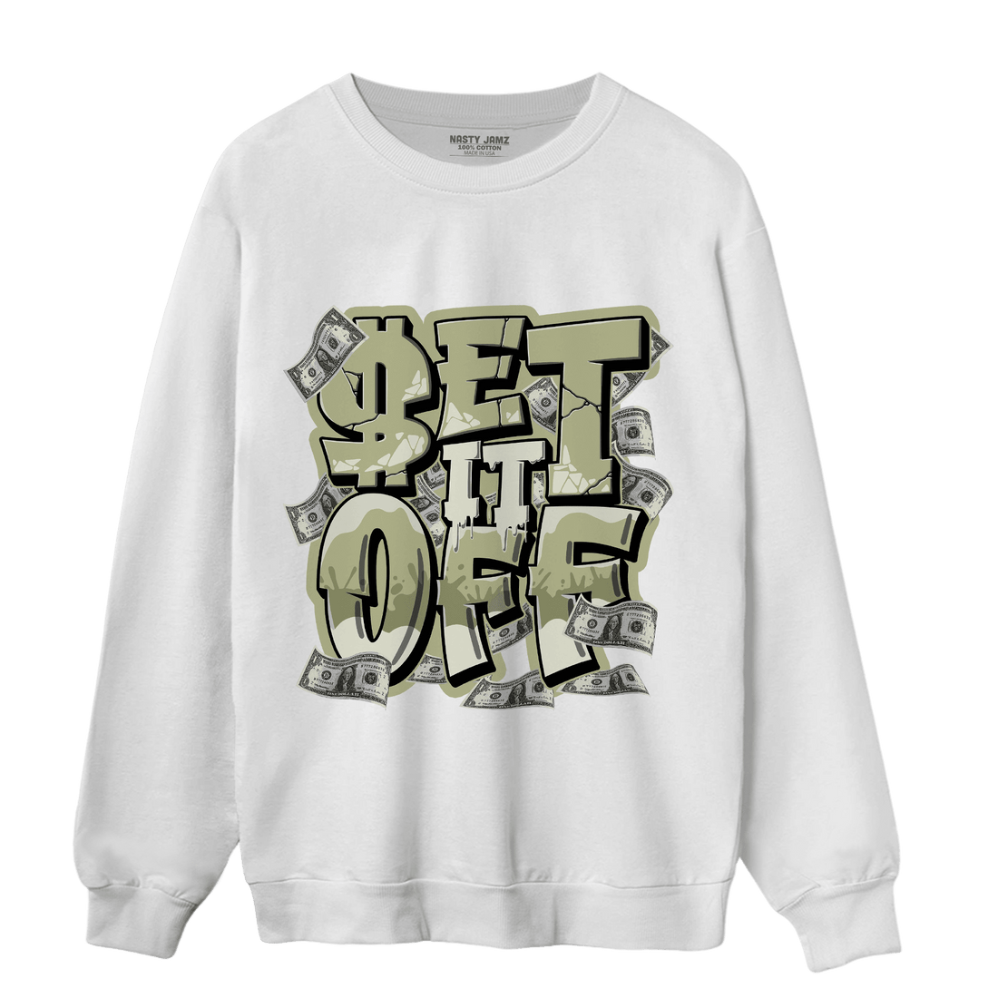 Yeezy Slide Resin Sweatshirt Match Money Set It Off - NastyJamz