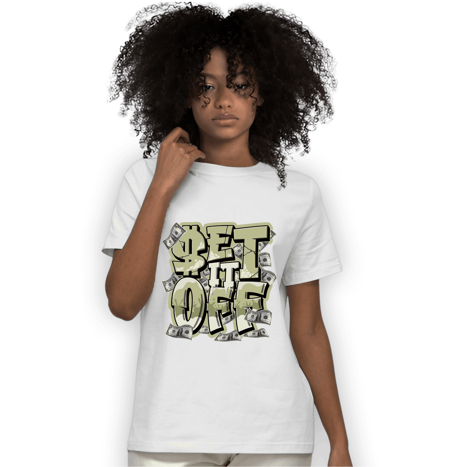 Yeezy Slide Resin T Shirt Match Money Set It Off - NastyJamz