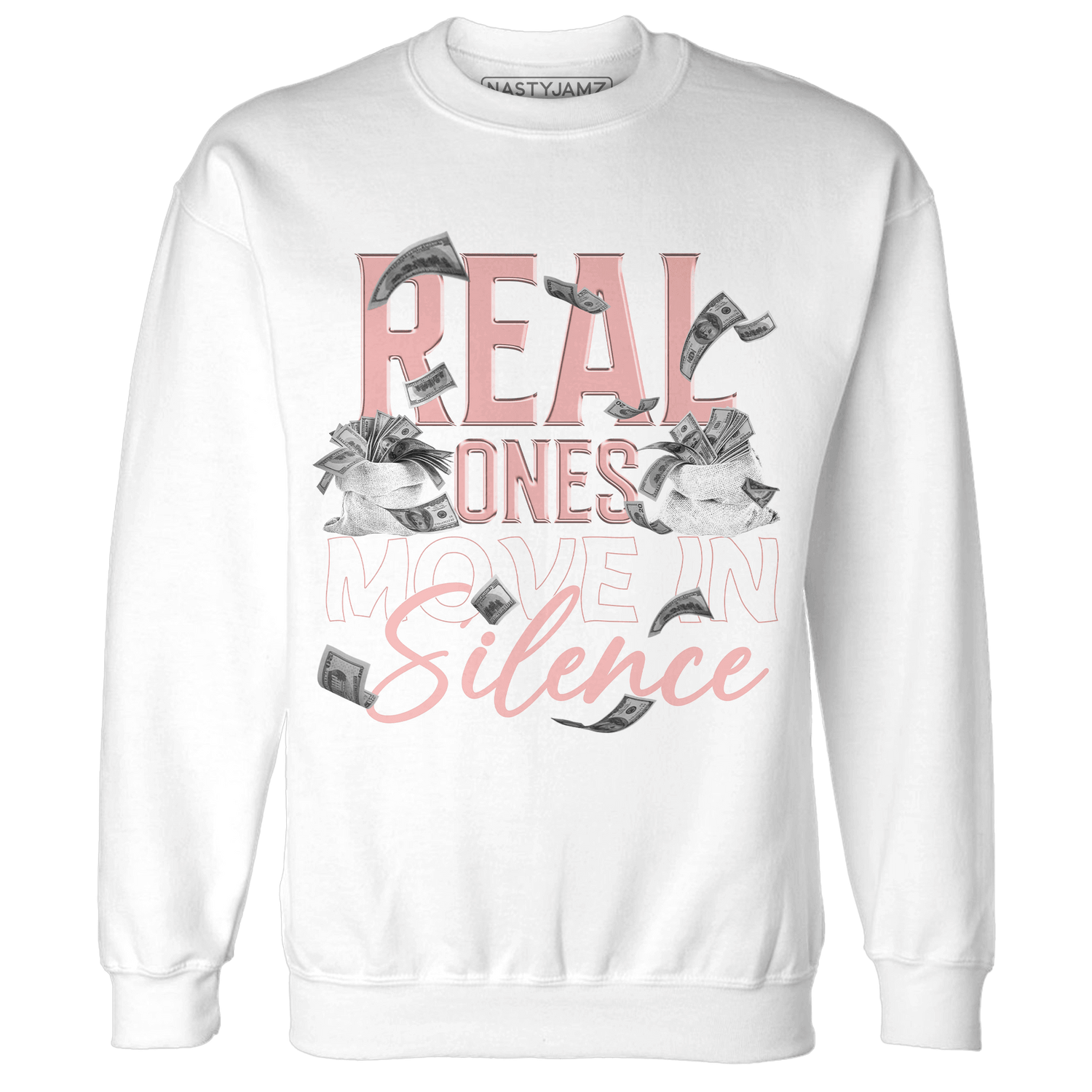 Low Legend Pink 11s Sweatshirt Match Move In Silence Money - NastyJamz