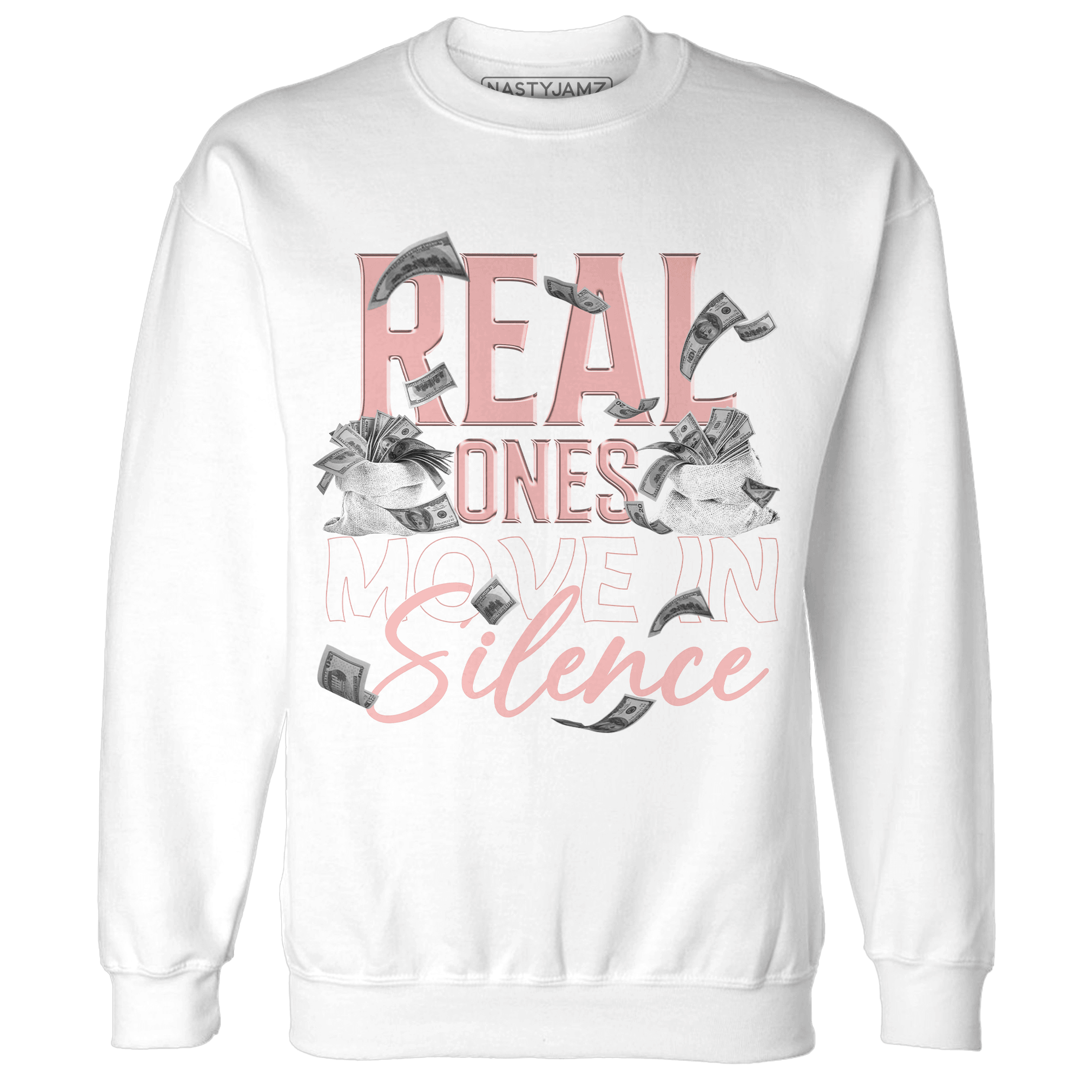 Low Legend Pink 11s Sweatshirt Match Move In Silence Money - NastyJamz