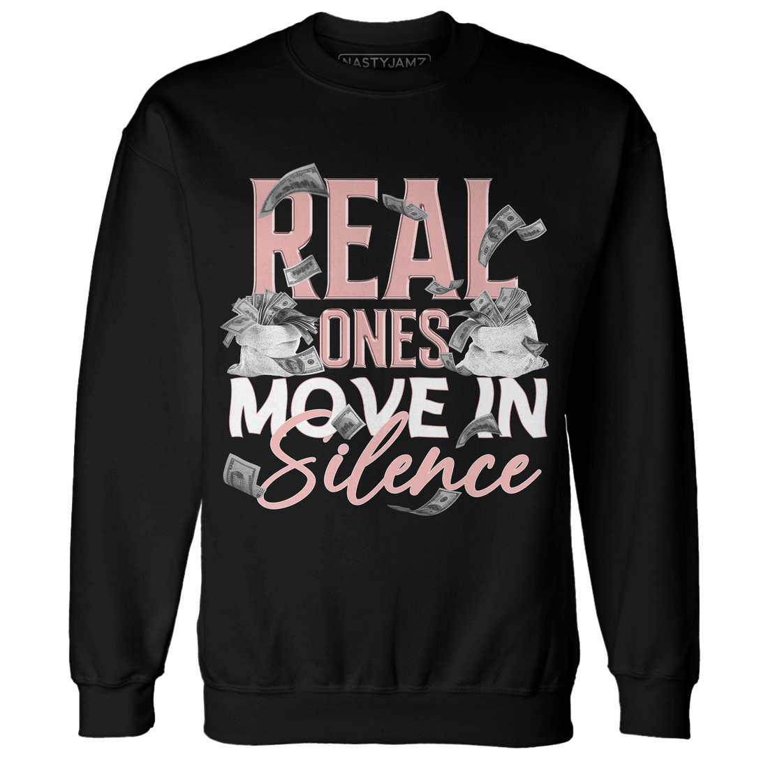 Low Legend Pink 11s Sweatshirt Match Move In Silence Money - NastyJamz