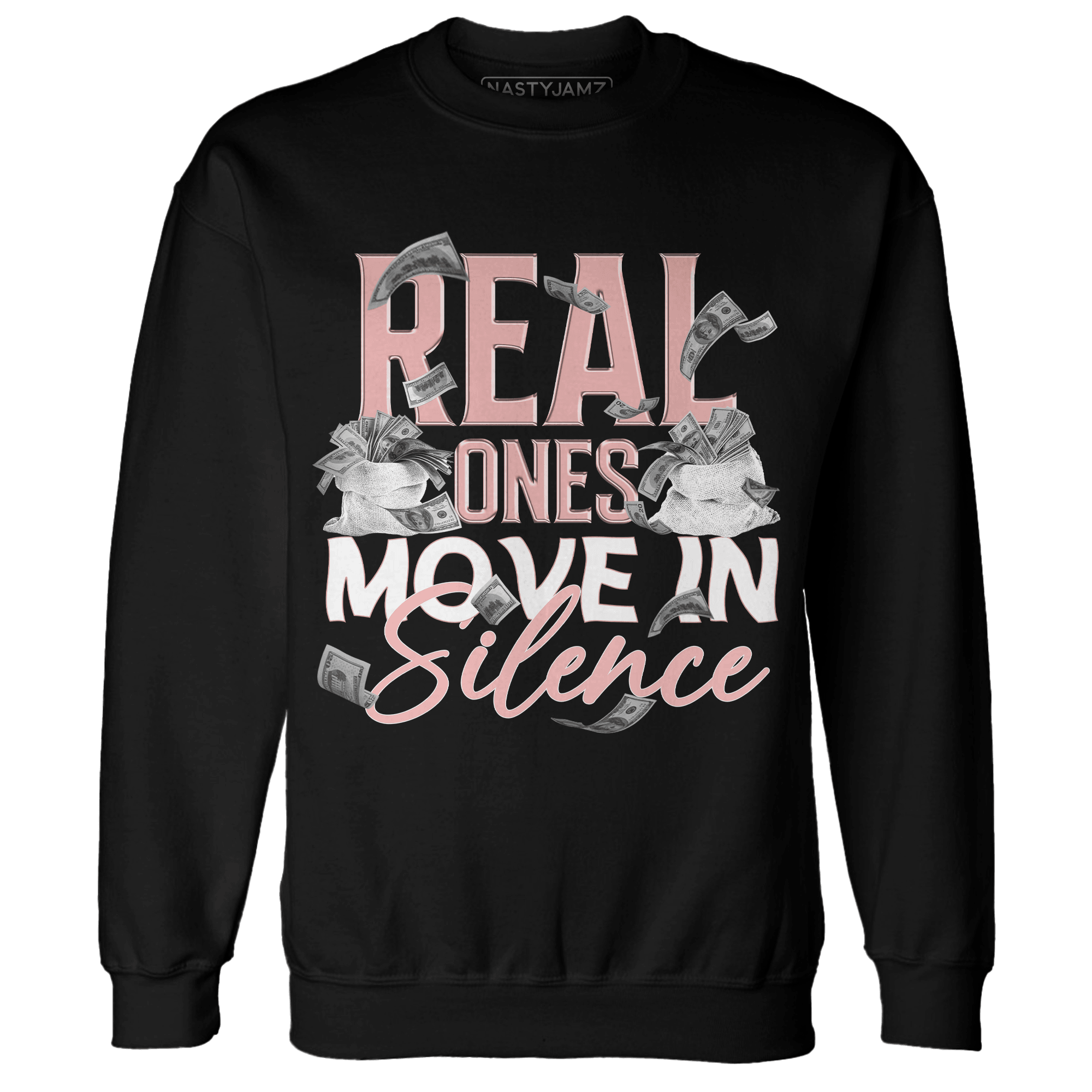 Low Legend Pink 11s Sweatshirt Match Move In Silence Money - NastyJamz
